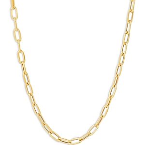Bloomingdale's Beveled Paperclip Chain Necklace in 14K Yellow Gold, 18- 4714965