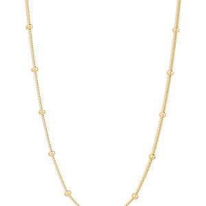 Bloomingdale's Saturn Curb Link Chain Necklace in 14K Yellow Gold, 16-18 - 100% Exclusive- 4714968
