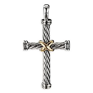 David Yurman Cable Cross with 18K Gold- 3211825