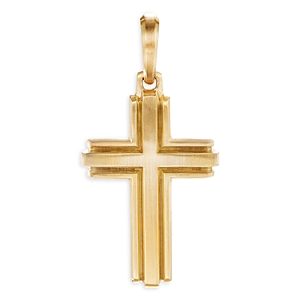 David Yurman Deco Cross Pendant in 18K Yellow Gold- 4051047
