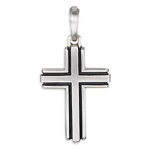 David Yurman Sterling Silver Deco Cross Pendant- 3355506