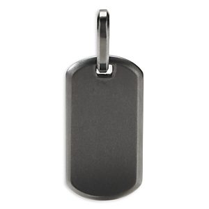 David Yurman Streamline Tag Pendant in Black Titanium- 3669826
