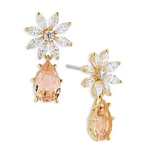 Nadri Wildflower Petal Drop Earrings in 18K Gold Plated- 4731720