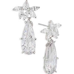 Nadri Wildflower Large Petal Drop Earrings- 4731721