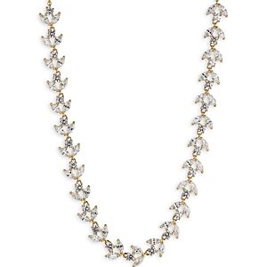 Nadri Wildflower Vine Frontal Necklace in 18K Gold Plated, 14- 4731715