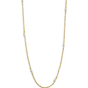 Argento Vivo Cultured Freshwater Pearl Strand Necklace in 18K Gold Plated Sterling Silver, 16-18- 4731351