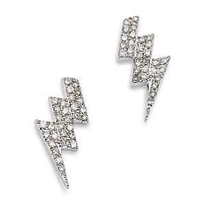 Bloomingdale's Diamond Lightning Bolt Earrings in 14K White Gold, 0.17 ct. t.w. - 100% Exclusive- 4718023