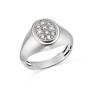 Bloomingdale's Men's Diamond Cluster Ring in 14K White Gold, 0.50 ct. t.w. - 100% Exclusive- 4718019
