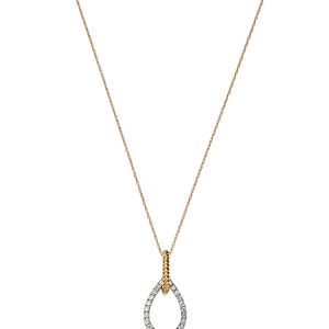 Bloomingdale's Diamond Drop Pendant Necklace in 14K White & Yellow Gold, 0.35 ct. t.w. - 100% Exclusive- 4718007