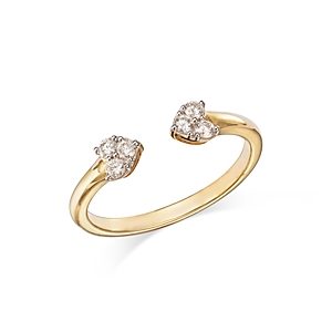Bloomingdale's Diamond Mini Cluster Cuff Ring in 14K Yellow Gold, 0.18 ct. t.w. - 100% Exclusive- 4718002