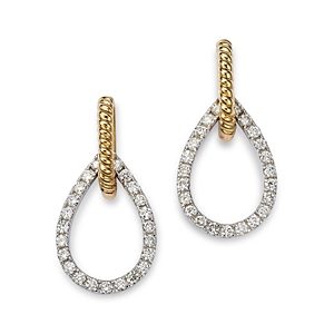 Bloomingdale's Diamond Drop Earrings in 14K Yellow & White Gold , 0.50 ct. t.w. - 100% Exclusive- 4718008