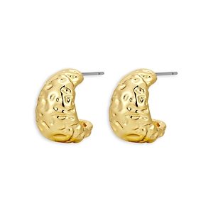 Luv Aj Mini Molten Hoop Earrings in 14K Gold Plated- 4738385