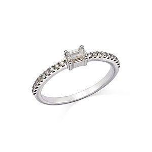 Bloomingdale's Diamond Emerald-Cut Stacking Band in 14K White Gold, 0.42 ct. t.w. - 100% Exclusive- 4718017