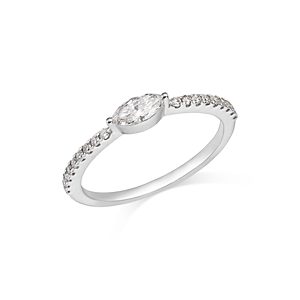 Bloomingdale's Diamond Marquis Stacking Band in 14K White Gold, 0.42 ct. t.w. - 100% Exclusive- 4718016