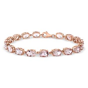Bloomingdale's Morganite Station Bracelet in 14K Rose Gold- 4752595