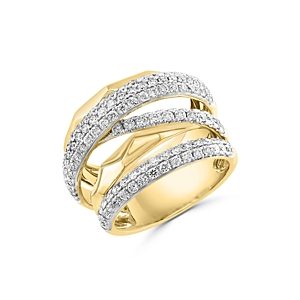 Bloomingdale's Diamond Crossover Ring in 14K Yellow Gold, 1.60 ct. t.w. - 100% Exclusive- 4752555