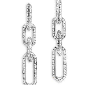 Bloomingdale's Diamond Link Drop Earrings in 14K White Gold, 1.10 ct. t.w. - 100% Exclusive- 4752546