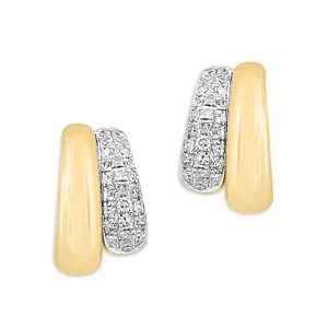 Bloomingdale's Diamond Huggie Hoop Earrings in 14K Yellow Gold, 0.29 ct. t.w. - 100% Exclusive- 4752550