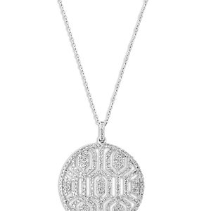 Bloomingdale's Diamond Medallion Pendant Necklace in 14K White Gold, 1.0 ct. t.w. - 100% Exclusive- 4752560