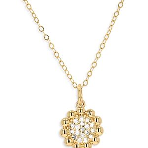 Moon & Meadow 14K Yellow Gold Diamond Bubble Cluster Pendant Necklace, 18- 4731489