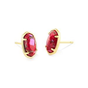 Kendra Scott Grayson Stone Stud Earrings in 14K Gold Plated- 4730208