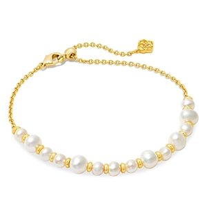 Kendra Scott Jovie Cultured Freshwater Pearl Beaded Adjustable Bracelet in 14K Gold Plated- 4730202