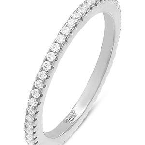 Adinas Jewels Cubic Zirconia Thin Band Ring- 4074851