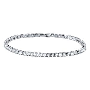Aqua Cubic Zirconia Tennis Bracelet in Sterling Silver - 100% Exclusive- 4694471