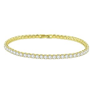 Aqua Cubic Zirconia Tennis Bracelet in 18K Gold Over Sterling Silver - 100% Exclusive- 4694479