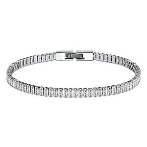 Aqua Baguette Stone Tennis Bracelet in Sterling Silver or 18K Gold Over Sterling Silver - 100% Exclusive- 4694472