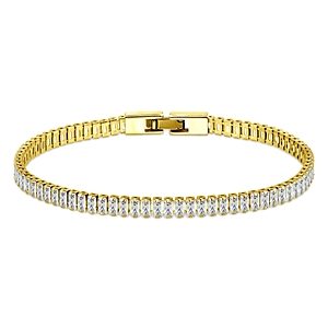 Aqua Baguette Stone Tennis Bracelet in Sterling Silver or 18K Gold Over Sterling Silver - 100% Exclusive- 4694472