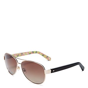 kate spade new york Dalia Polarized Aviator Sunglasses, 58mm- 4718884