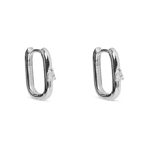 Argento Vivo Cubic Zirconia Square Hoop Earrings- 4731334