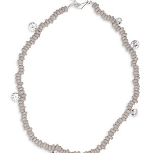 Completedworks Cubic Zirconia Charm Beaded Collar Necklace, 18-20.5- 4762570