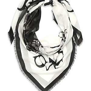 Allsaints Skull Printed Large Square Scarf- 4726731