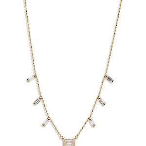 Nadri Cubic Zirconia Station Ball Chain Necklace, 16 - 18- 4738438