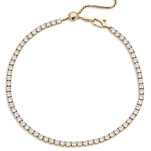 Nadri Em Isle Tennis Ankle Bracelet in 18K Gold Plated- 4742011