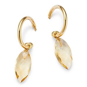 Bloomingdale's Citrine Dangle Hoop Drop Earrings in 14K Yellow Gold- 4796871