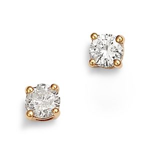 Moon & Meadow 14K Yellow Gold Diamond Stud Earrings- 4732381
