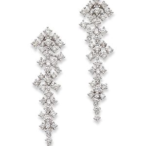 Bloomingdale's Diamond Scatter Cluster Drop Earrings in 14K White Gold, 2.0 ct. t.w.- 4799379