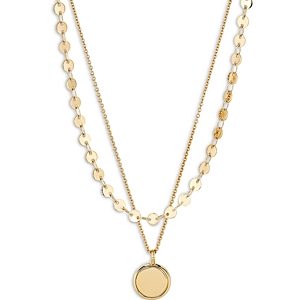 Ajoa by Nadri Treasure Coin Layered Pendant Necklace, 16-18- 4733116