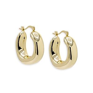 By Adina Eden Wide Chunky Hoop Earrings- 4801291