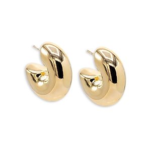 By Adina Eden Small Chunky Bubble Hoop Earrings in Gold Filled- 4801308