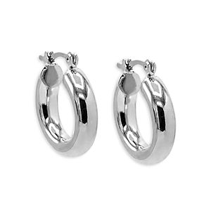 By Adina Eden Chunky Hollow Hoop Earrings- 4801310