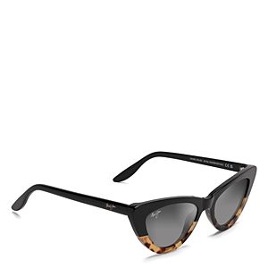 Maui Jim Lychee Black Cat Eye Polarized Sunglasses, 52mm- 4758974