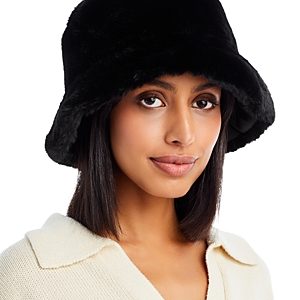 Echo Reversible Faux Fur Bucket Hat- 4813582