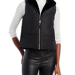 Echo Callum Reversible Faux Fur Zip Vest- 4813639