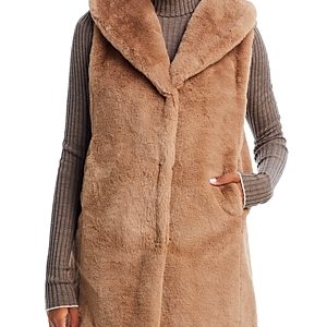 Echo Longline Faux Fur Vest- 4456386