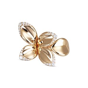 Pasquale Bruni 18K Rose Gold Giardini Segreti Diamond Flower Statement Ring- 4723523