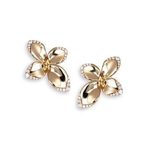 Pasquale Bruni 18K Rose Gold Giardini Segreti Diamond Flower Statement Earrings- 4723519